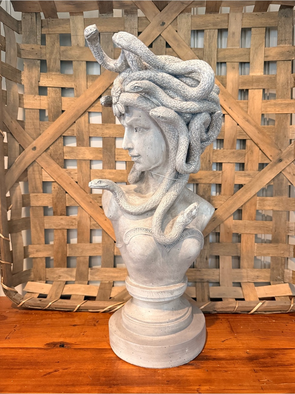 Medusa Bust Decorative Sculpture Halloween Decor